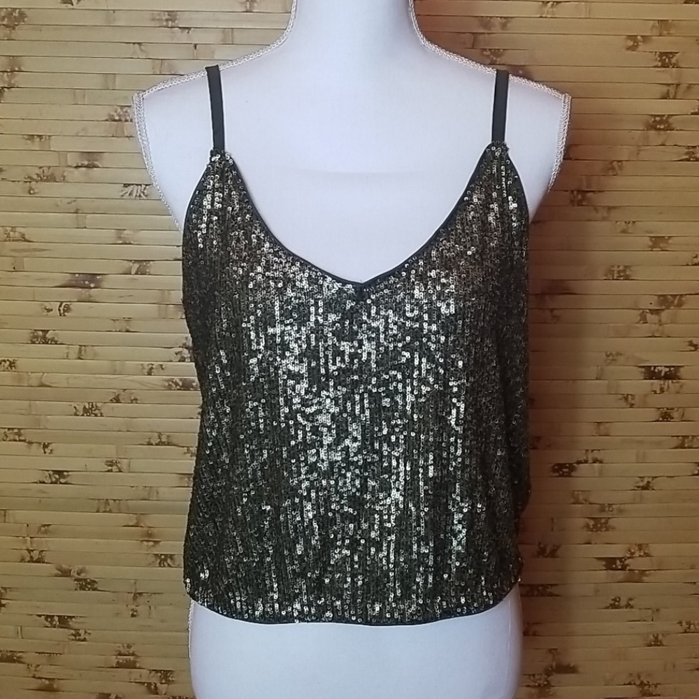 Sequin crop top